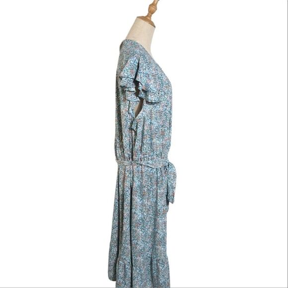 LC Lauren Conrad Blue Floral Maxi Dress NWT - Picture 3 of 7